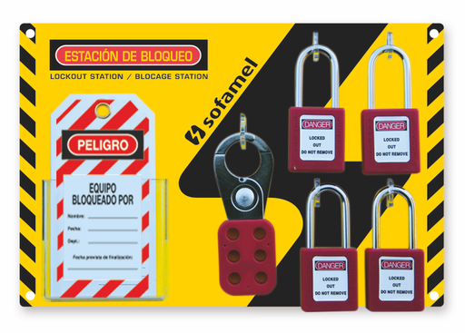 [/SOFLS-4] Lockout station - empty 300x210mm