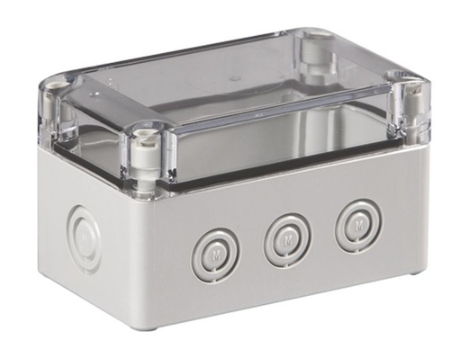 [/SPCM131810T] 125x175x100 doos S pc deks.t IP66 in 4xM16/25+8xM12/20