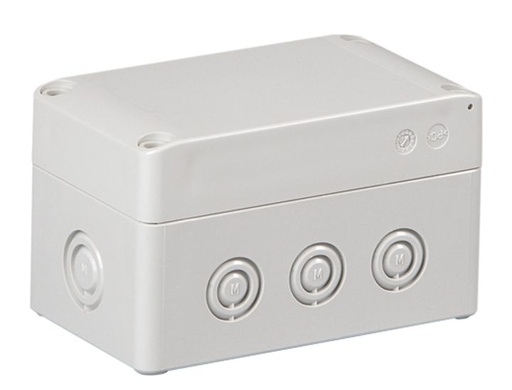 [/SPCM131815G] 125x175x150 doos S pc deks.g IP66 in 4xM16/25+8xM12/20