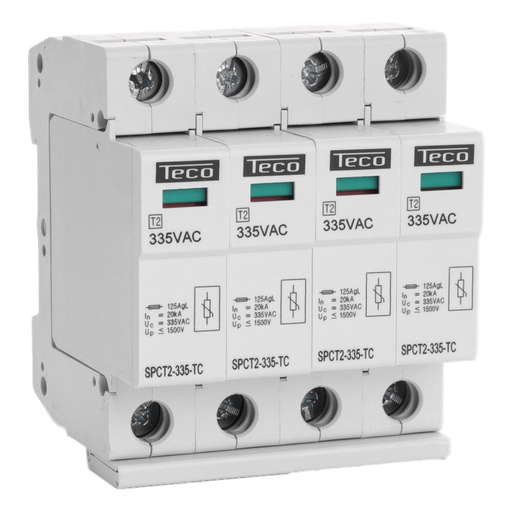 [/SPCT23354] Type 2 overspanningsbeveiliger Teco 4p 335Vac 4x20kA