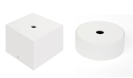 [/TFAXXRCABLW2] (ASRosace ronde 60x40 Blanc + PVC + câble PVC 3g0,75mm transparent 215cm