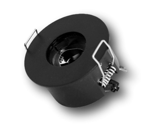 [/TLC100XB64RX] Adaptat Round Black Insert. D64 without driver for 1x Teco NAULA