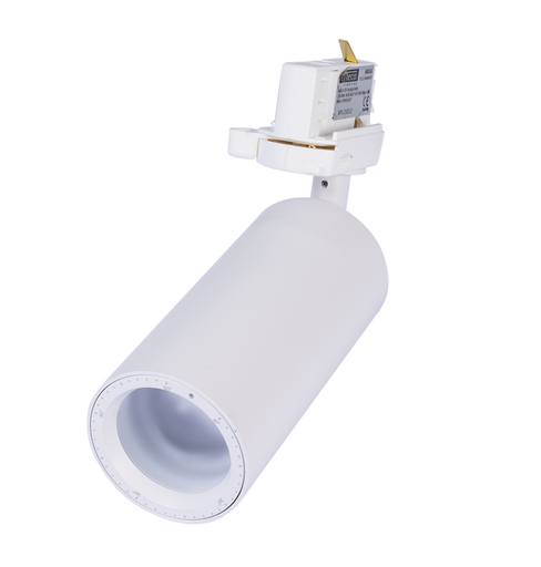 [/TLC113WWHAZ1] TECO NAULA 3P Schienenstrahler  13w 3000K 10°~48° Ø62 W. Dim