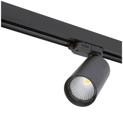 [/TLC130WB32Z0] Tracklight 3P LED TECO NAULA 24W Ø 87 32° 2700K Dim Noir