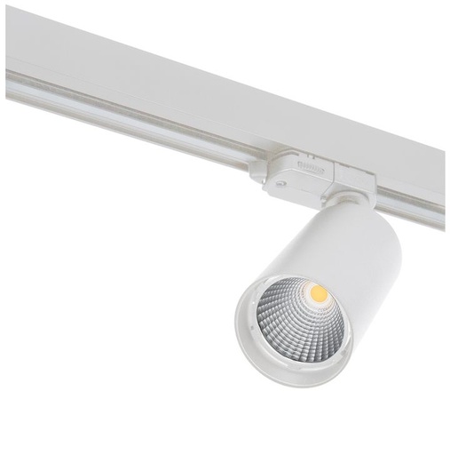 [/TLC130WW32Z1] Tracklight 3P LED TECO NAULA 24W Ø 87 32° 3000K Dim Blanc