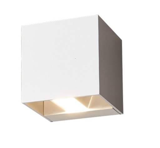 [/TLC205WW60C0] Lampe Murale LED Teco CUSCO 10x10x10 2x5W 2700K Ra90 Dim Bl.