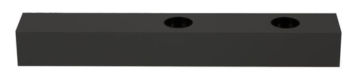 [/TLC220XB0DSS] Base Rectang. 335x50x40 pour LED TECO  NAULA Noir 2x10W Dim