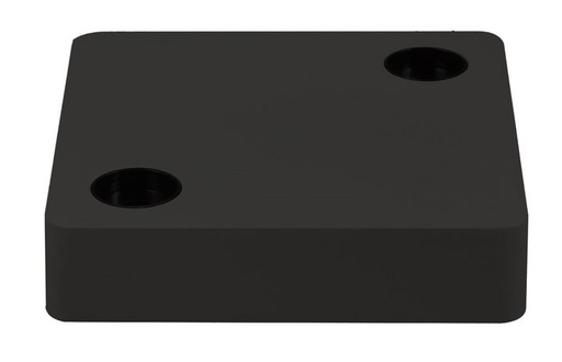 [/TLC220XBQDSS] Vierkante Basis 160x160x35 voor TECO LED NAULA Zw. 2x10W Dim