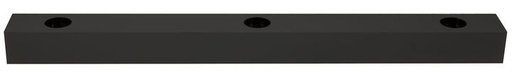 [/TLC330XBEDSS] Base Rect. 560x50x40 pour LED Teco NAULA Noir 3x10W Sym Dim