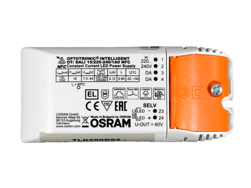 [/TLK586DS2] DALI Driver OSRAM 350mA TECO KHEO 58 (2 st) + trekontlast.
