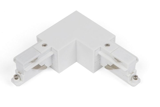 [/TLZ000W000LR] L-Connector naar rechts Wit voor Teco 3P-Track