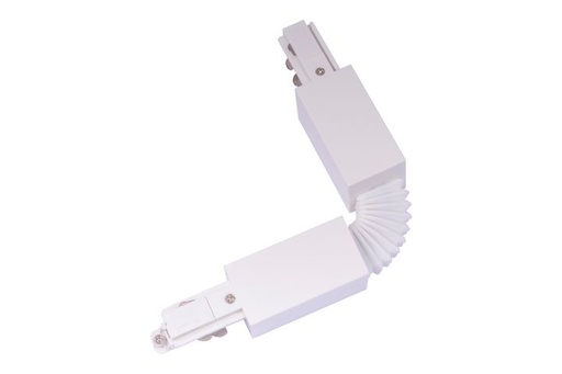 [/TLZ000WADJ90] Regelbare connector tot 90° Wit voor Teco 3P-Track