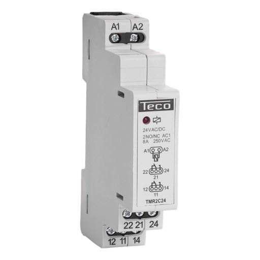 [/TMR2C24] Relais modulaire Teco 2 inv. 8A 24V