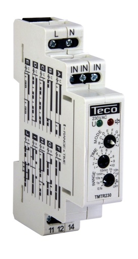 [/TMTR230] Relais temporisé multifonction Teco 1 inv. 16A 230V
