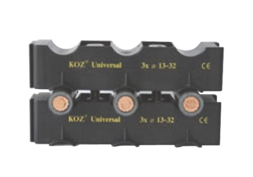 [/UNI41332] Profil de fixation pour 4 câbles 13-32mm (horizontal)