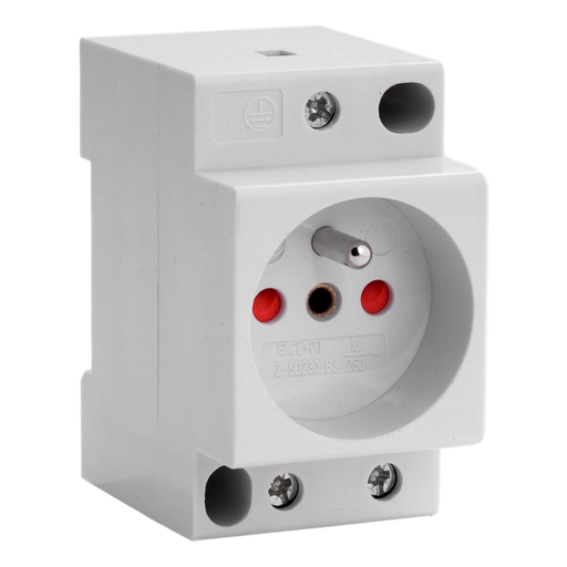 [/Z7SDF230BS] Modulaire contactdoos Teco 2P+T 10/16A kinderbeveiliging