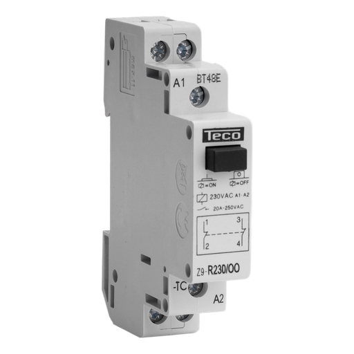 [/Z9R230OO] Installatierelais Teco 230VAC 20A 2NG