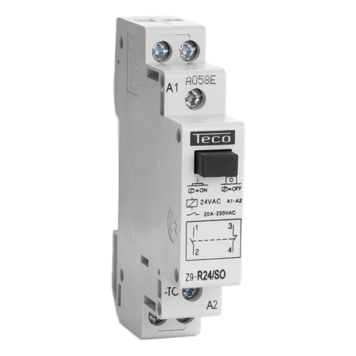[/Z9R24SO] Installation relay TC 24VAC 20A 1NO+1NF