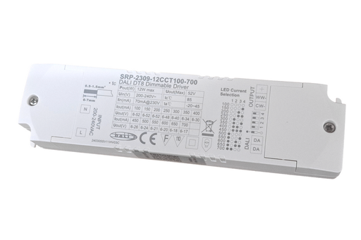[/AD12DALIDT8DS] DALI DT8 Driver12W JAVA/SOLIS 100-700mA  met trekontlasting