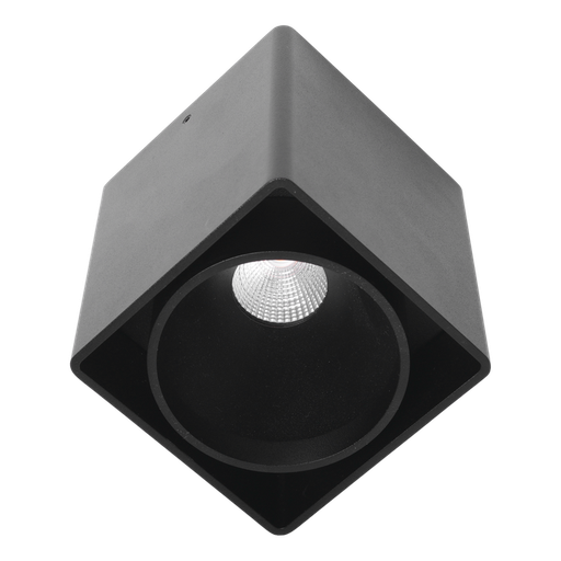 [/BC1KUANA3000KB] (AS)KUANA 9W vierkant 3000K Zwart