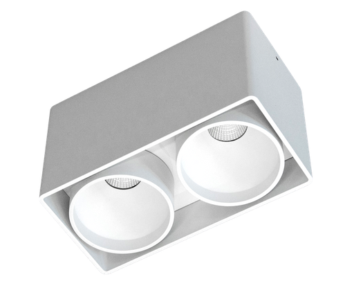 [/BC2KUANA2700KW] (AS)KUANA  2X9W  vierkant 2700K Wite