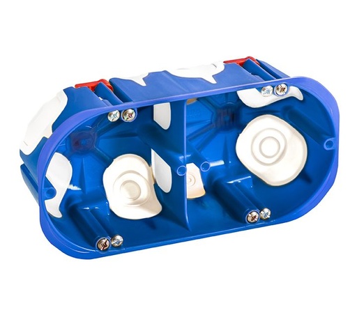 [/D702K] Boîtie d'appareillage encastrable cloisons creuses 2 couronne D68x48