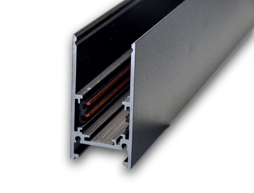 [/ATRACK48542000B] Rail apparent 48v  L2000mm Noir H 54