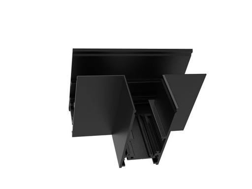 [/ATTRACK48V54B] (AS) T-Angle horizontale de 2x90° Track 48V H 54 Noir  connecteur  incl.