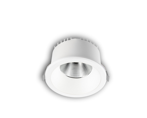 [/TEXO1214CCT0WR] LED EXO Downlight 9-12W D140mm 3K-4K IP54 Wit + Matte Reflector (geïntegreerde driver)