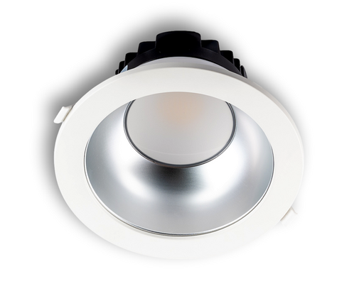 [/TKOM835CCTXWD] Downlight LED KOMET 8'' 35W 3K-4K IP54 Diffuseur + Alu mat - Sans driver