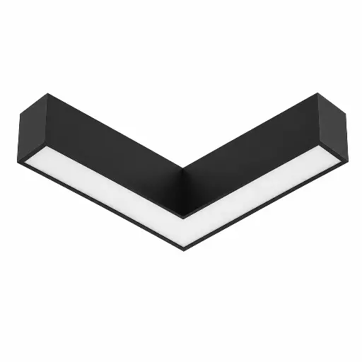 [/TDLA90B] DL-System L 90° 250x250 cm 15/17/20/30/40W 1-10V CCT Zwart