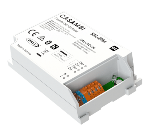 [/SAL-2064] Controller 64 DALI-Adressen DALI D4i, DT6, DT8 verkabelt zum CASAMBI-Netzwerk (mit integrierter Dali-Versorgung)