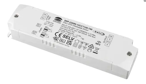 [/AD12DALIDT8DSNFC] DALI DT8 Driver 12W SOLIS 100-700mA + NFC mit Zugentlastung